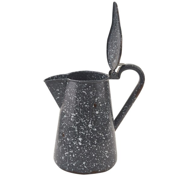 Granite Enamelware Pitcher with Lid Gray Park Designs