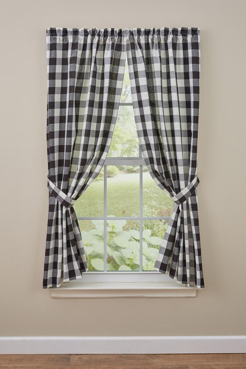 Park Designs Wicklow Check Panels Pair Sage and Cream - Thumbnail 2