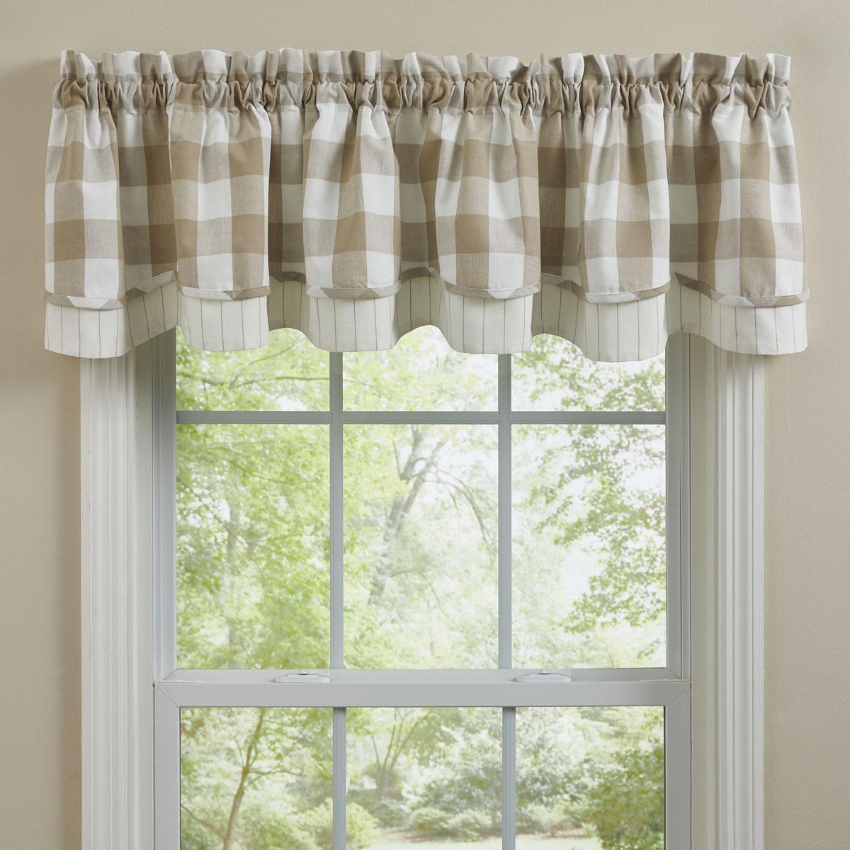 Park Designs Wicklow Check Valance
