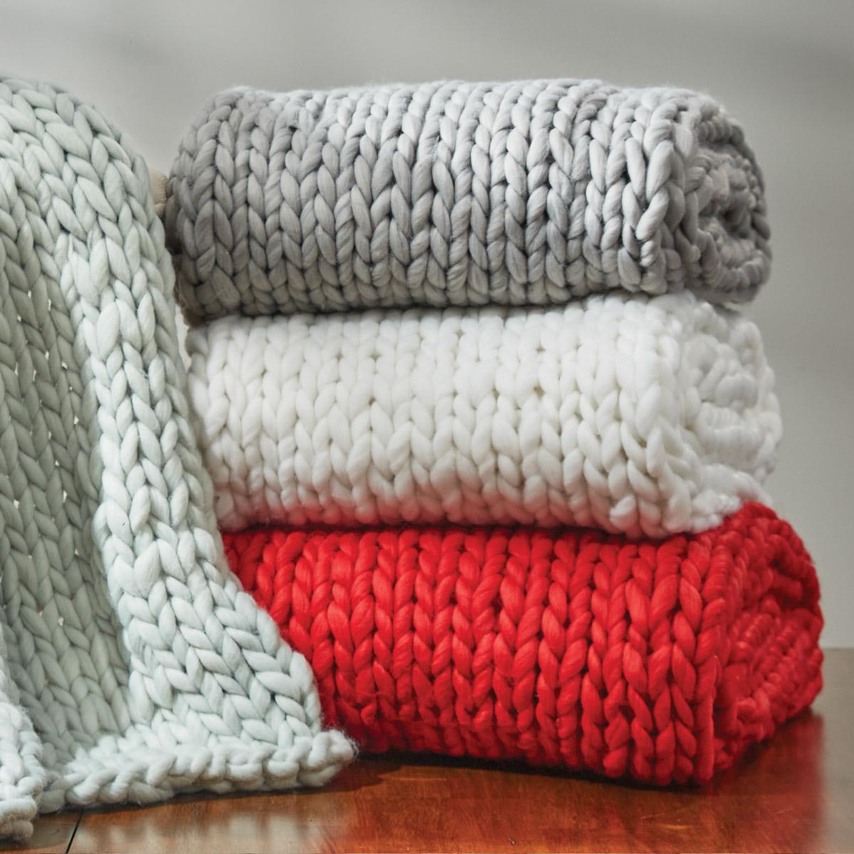 Chunky Knit Throw - Thumbnail 3