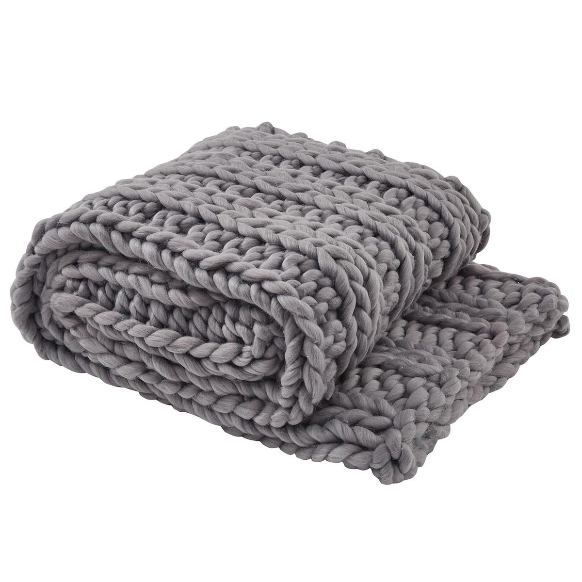 Chunky Ribbed Throw - Thumbnail 2
