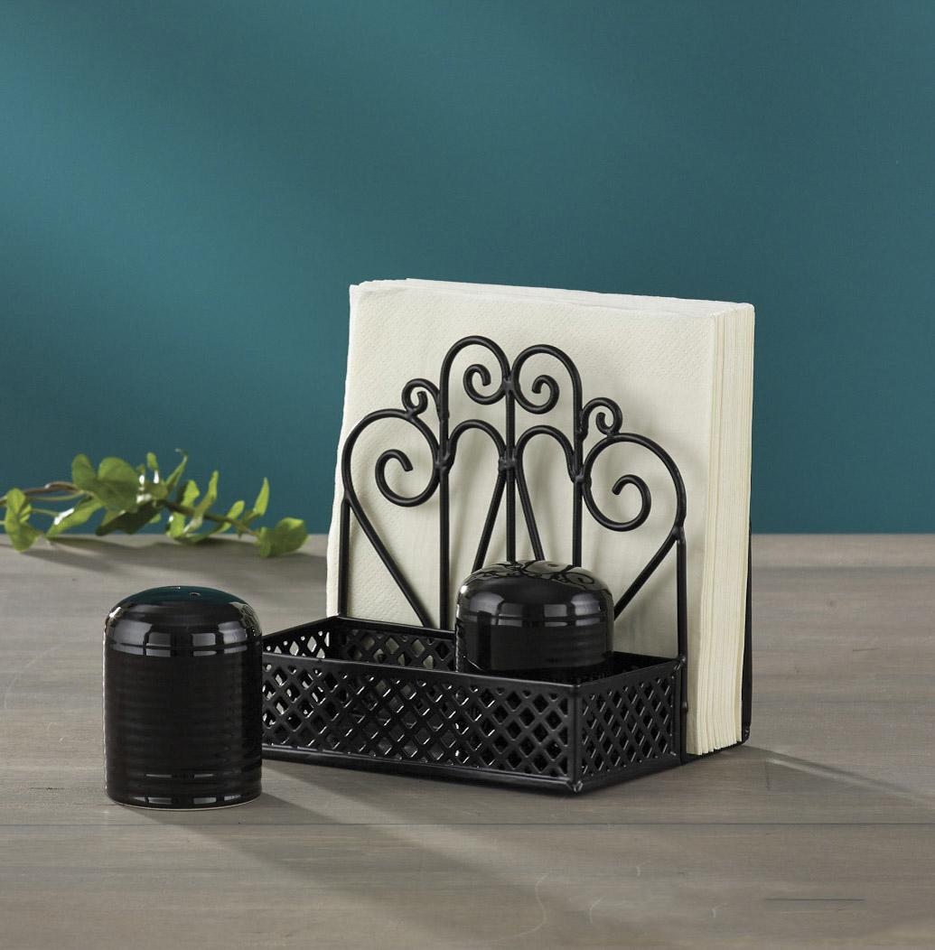 Park Designs Napkin Holder and Salt & Pepper Caddy - Thumbnail 4
