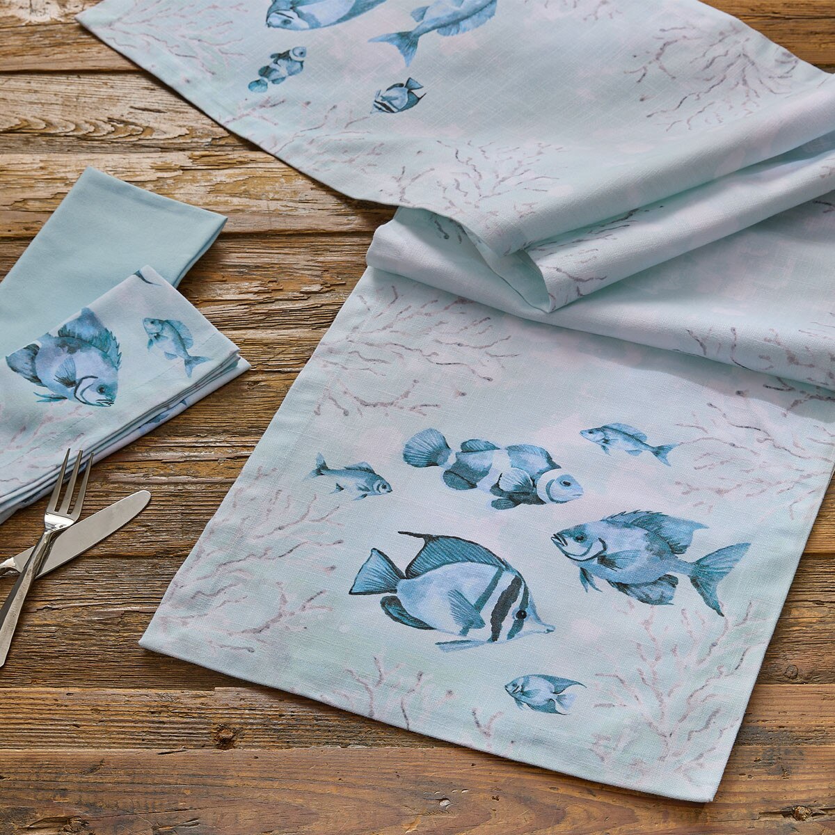 Reef Fish Table Runner 72