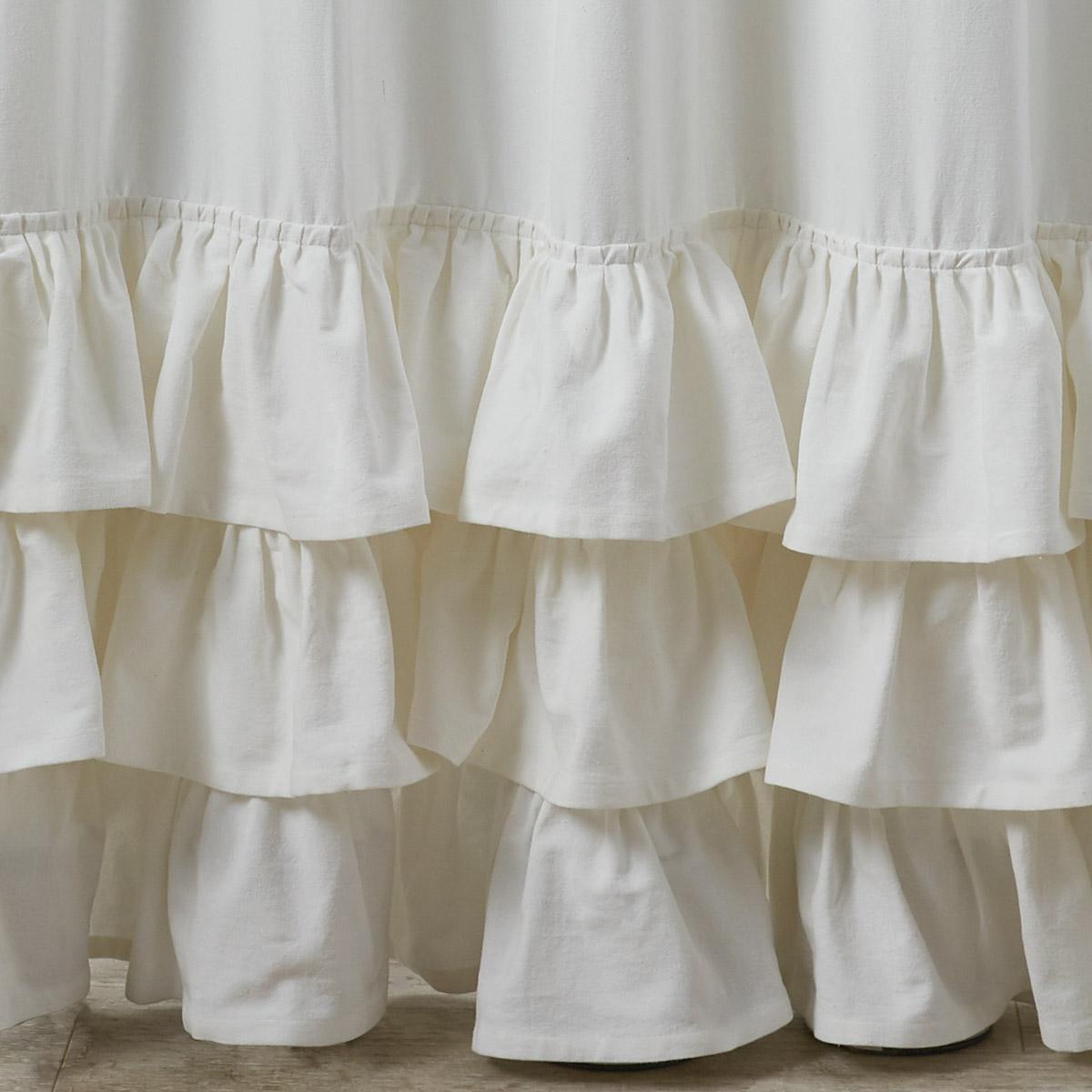 Park Designs Ruffled Shower Curtain