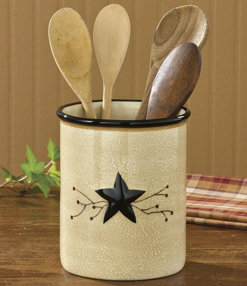 Park Designs Star Vine Utensil Crock - Thumbnail 2