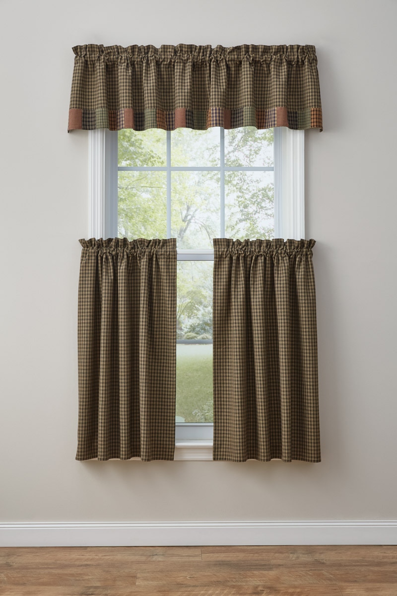 Park Designs Pieced Star Lined Border Valance
