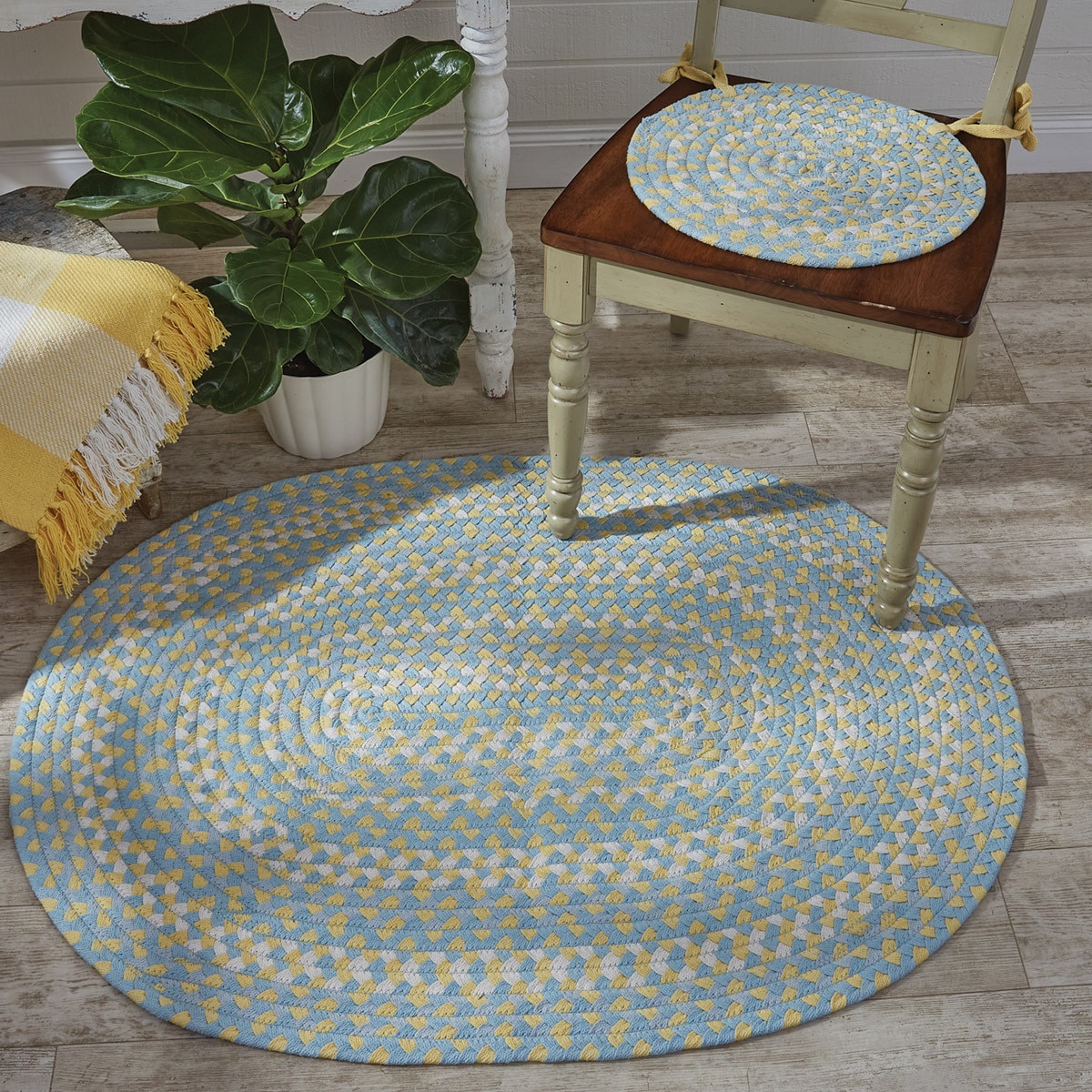 32x24 Rug Cozy Cottage Braided Oval Rug 32