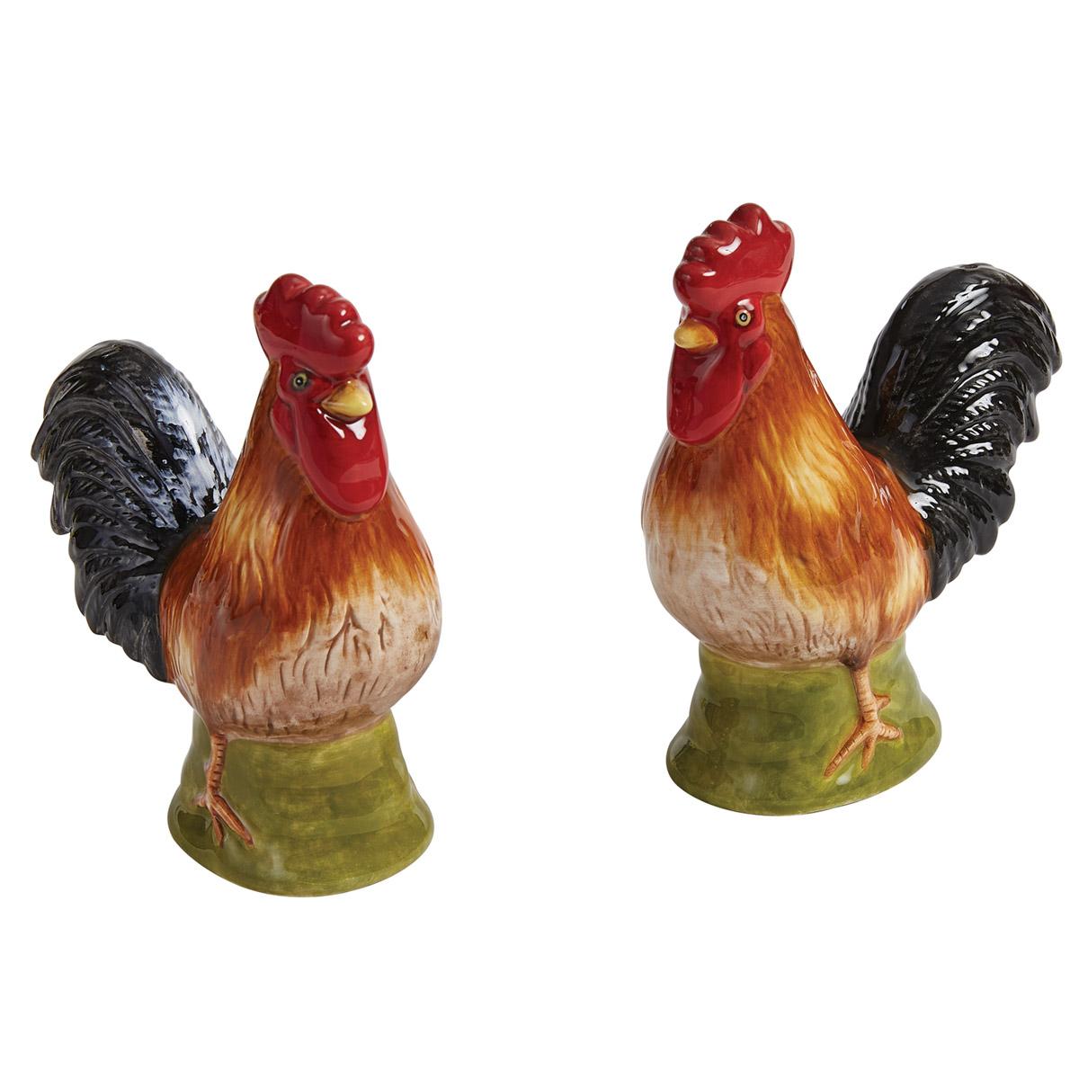 Park Designs Break Of Day Rooster Salt And Pepper Shakers