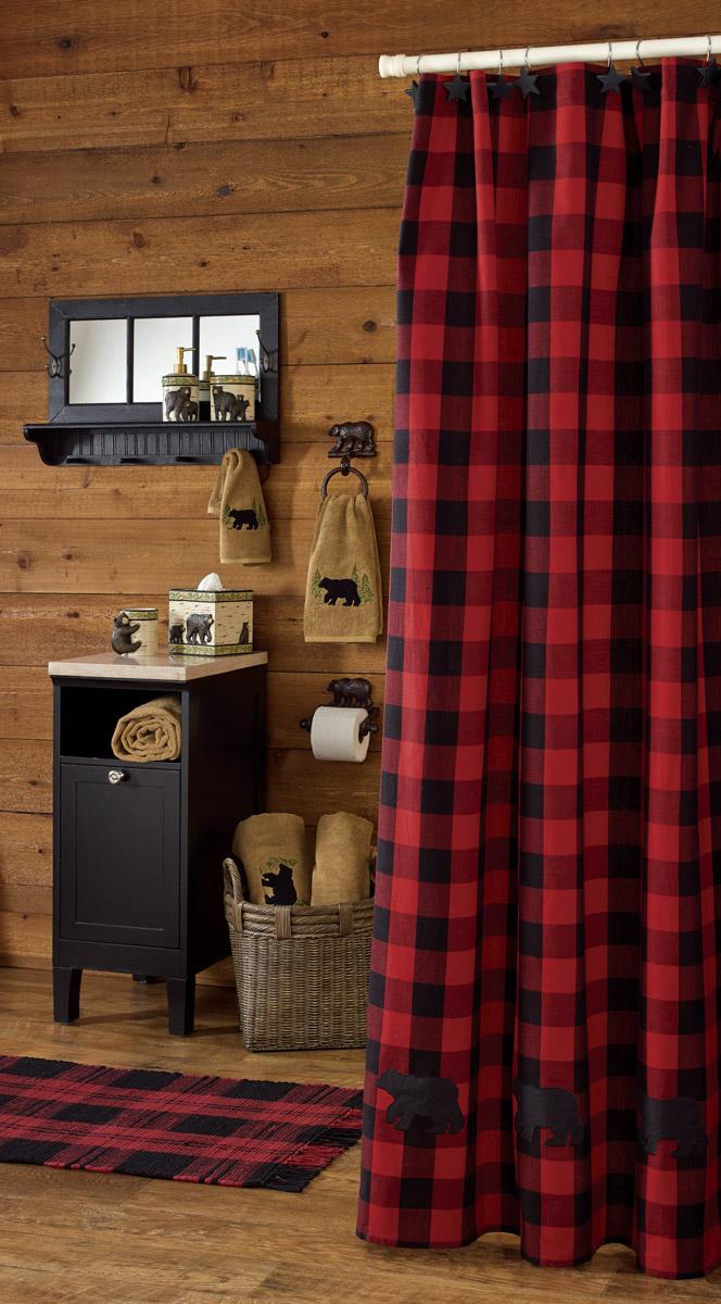 Park Designs Bear Applique Shower Curtain