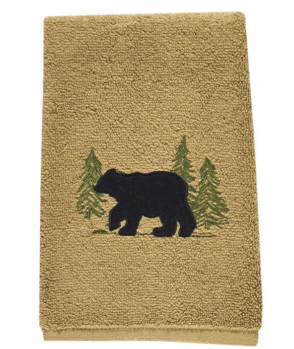 Park Designs Black Bear Terry Fingertip Towel