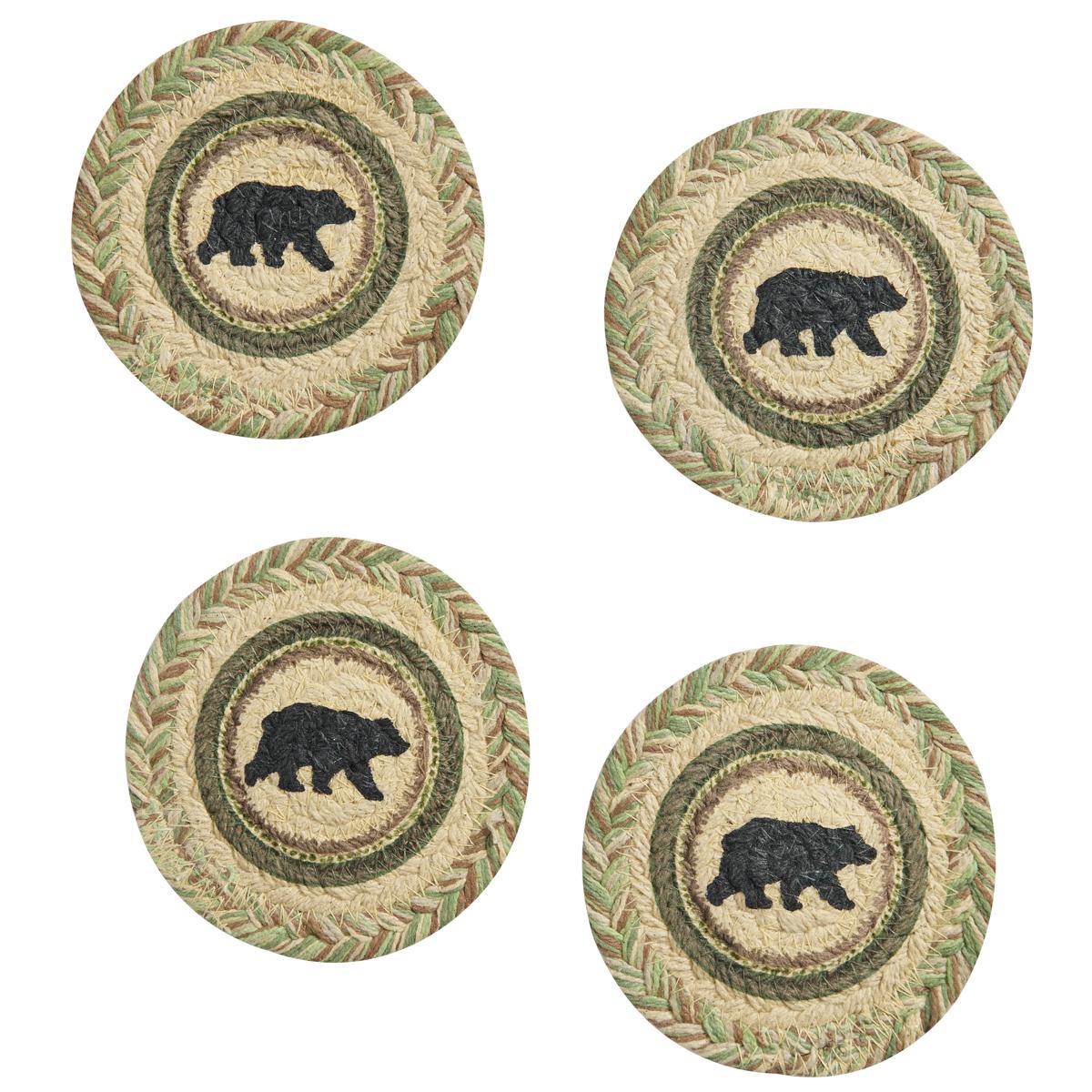 Park Designs Country Pines Bear Braided Coasters - Thumbnail 3