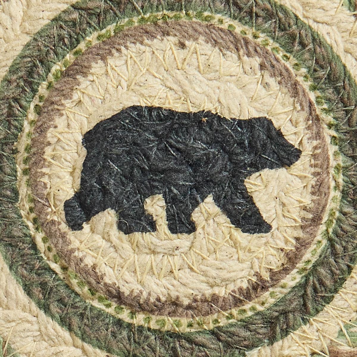 Park Designs Country Pines Bear Braided Coasters - Thumbnail 4