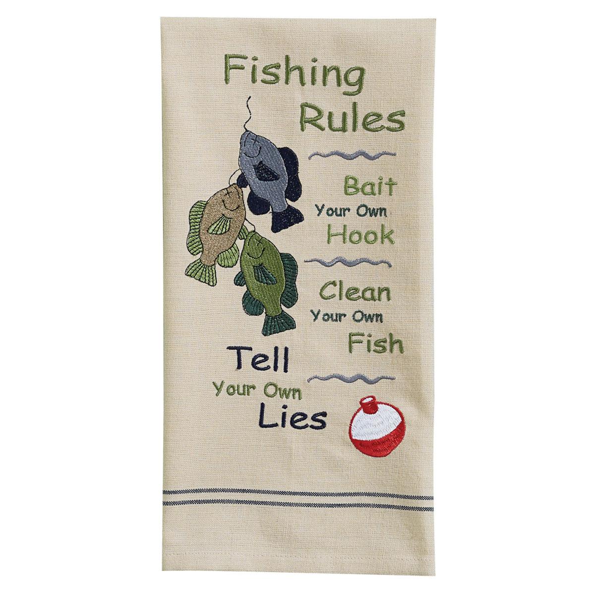 Park Designs Fishing Rules Dishtowels - Thumbnail 3