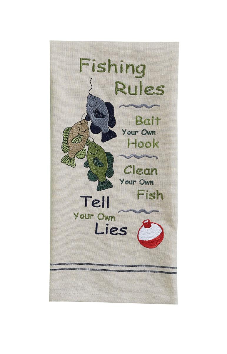 Park Designs Fishing Rules Dishtowels - Thumbnail 4