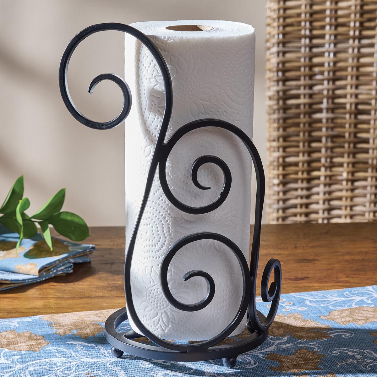 Park Designs Iron Scroll Paper Towel Holder - Thumbnail 2