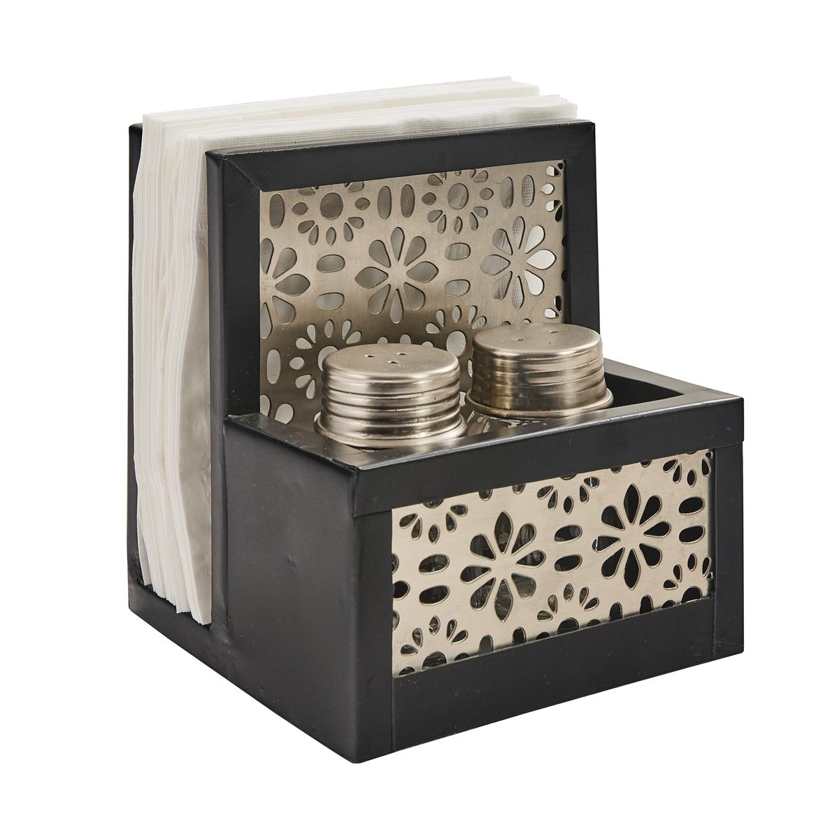 Petals Lunch Napkin Holder With Salt And Pepper - Thumbnail 2