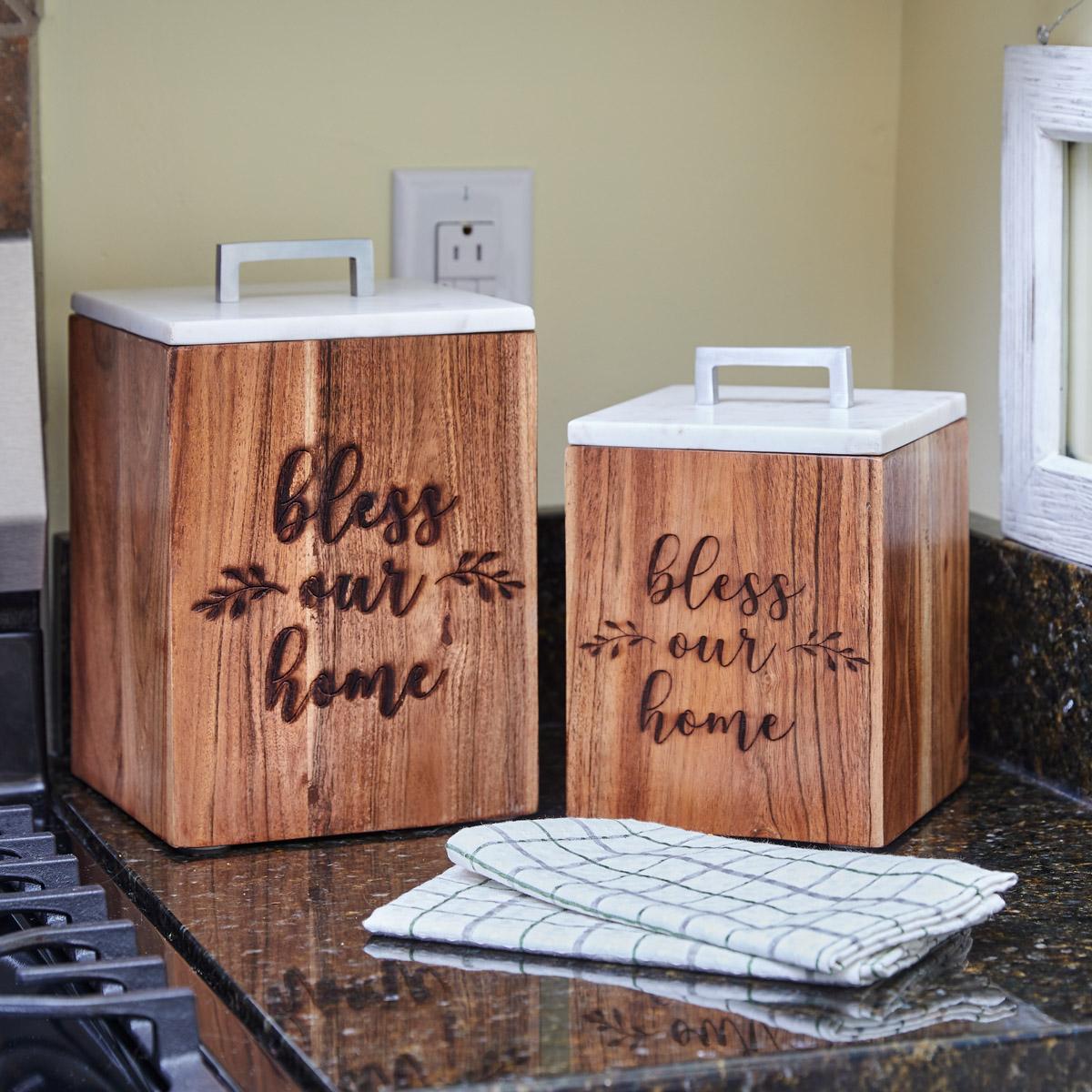 Park Designs Wood Canister - Thumbnail 2