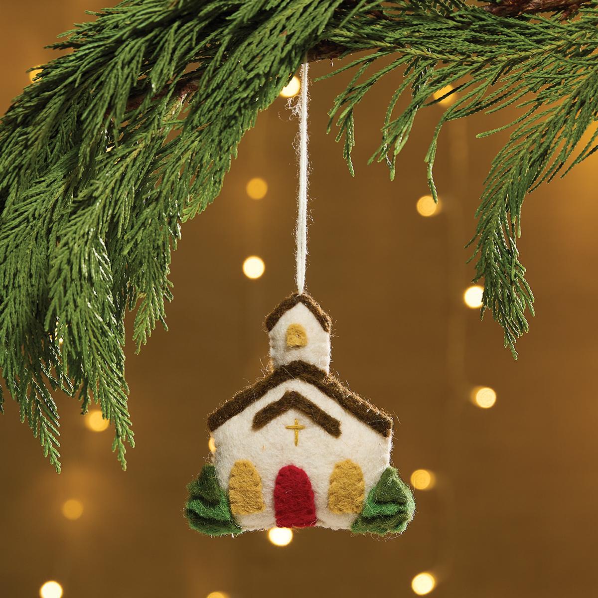 Park Designs Church Felt Ornament