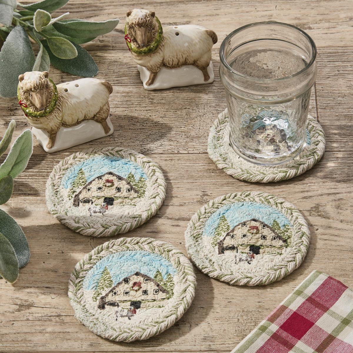 Park Designs Humble Beginnings Braided Coasters