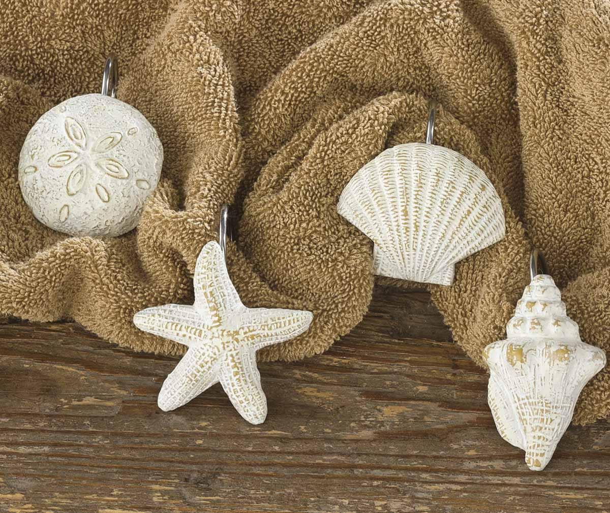 Sea Shell Shower Curtain Hooks