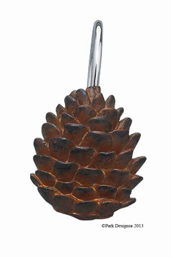 Pinecone Shower Curtain Hooks - Thumbnail 3