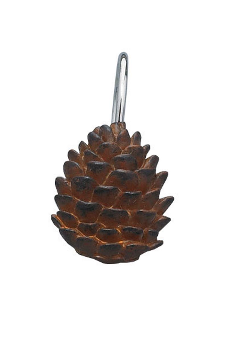 Pinecone Shower Curtain Hooks