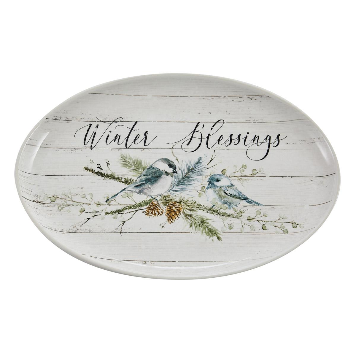 Park Designs Winter Blessings Platter